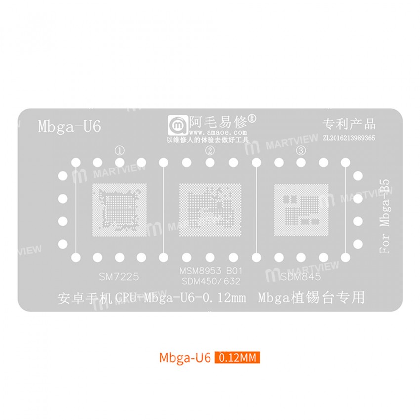 amaoe mbga-b5-middle-layer-bga-reballing-stencil-set-6