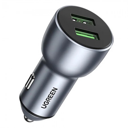 Ugreen CD213 Dual USB QC3.0 18W Mini Fast Charging Car Cigarette Light Charger