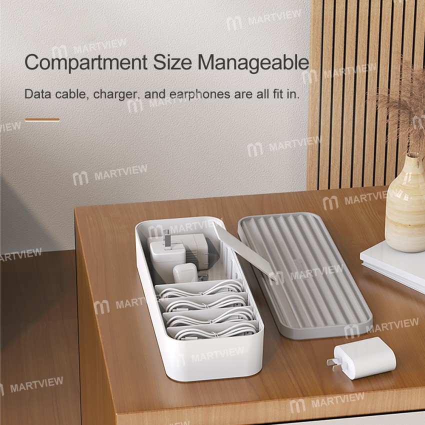 Orico CSB-18 Stackable Comes Type Desktop Data Cable Management Storage Box with Baffle