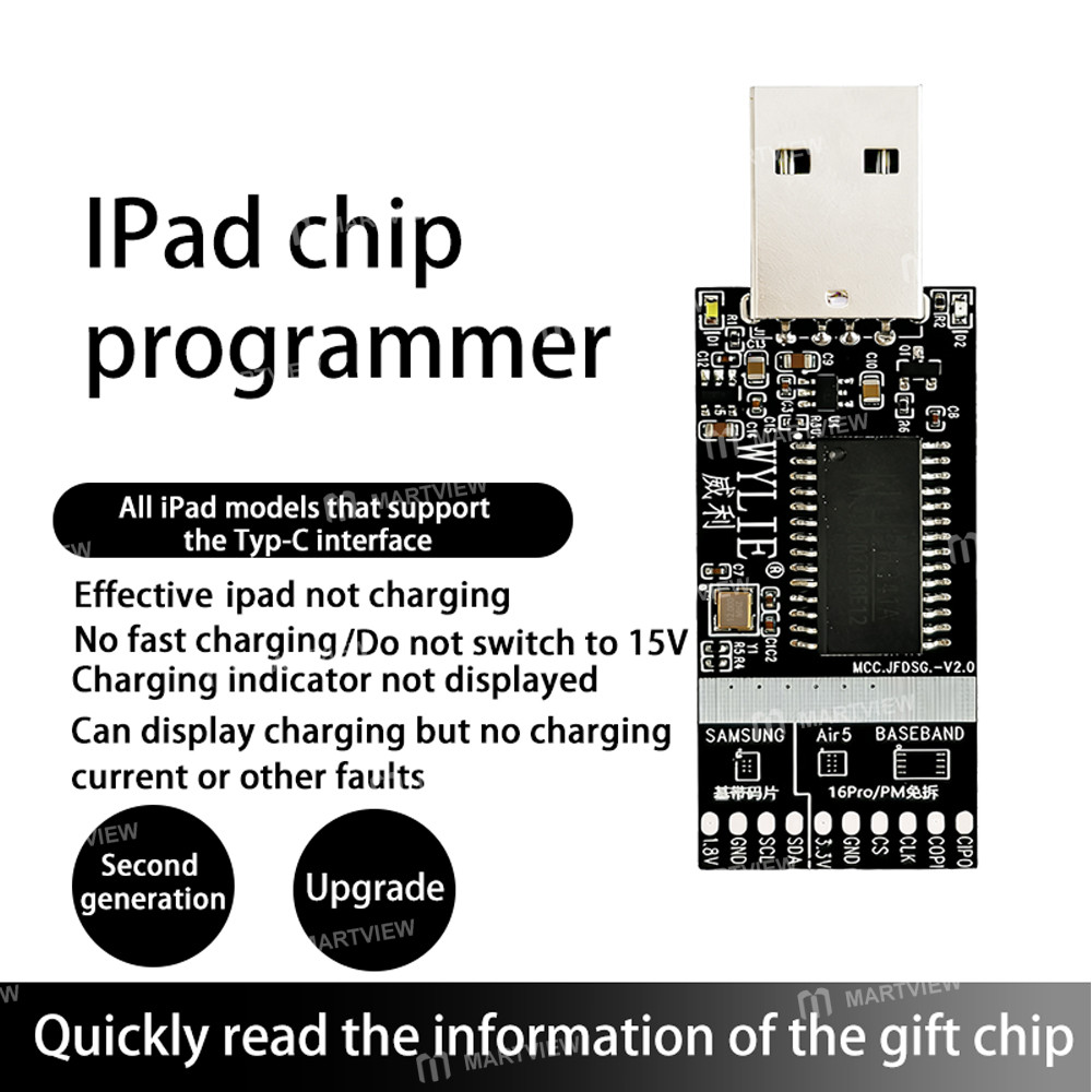 wylie 2nd-ipad-chip-programmer-support-all-type-c-interface-ipad-iphone-6-17pm-baseband-chip-read-wr