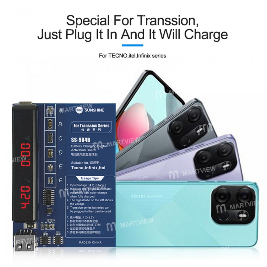 sunshine ss-904b-transsion-series-battery-charging-digital-display-activation-board-5