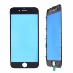 Replacement touch screen digitizer outer glass lens with bezel frame pre assembled for iPhone 6 plus