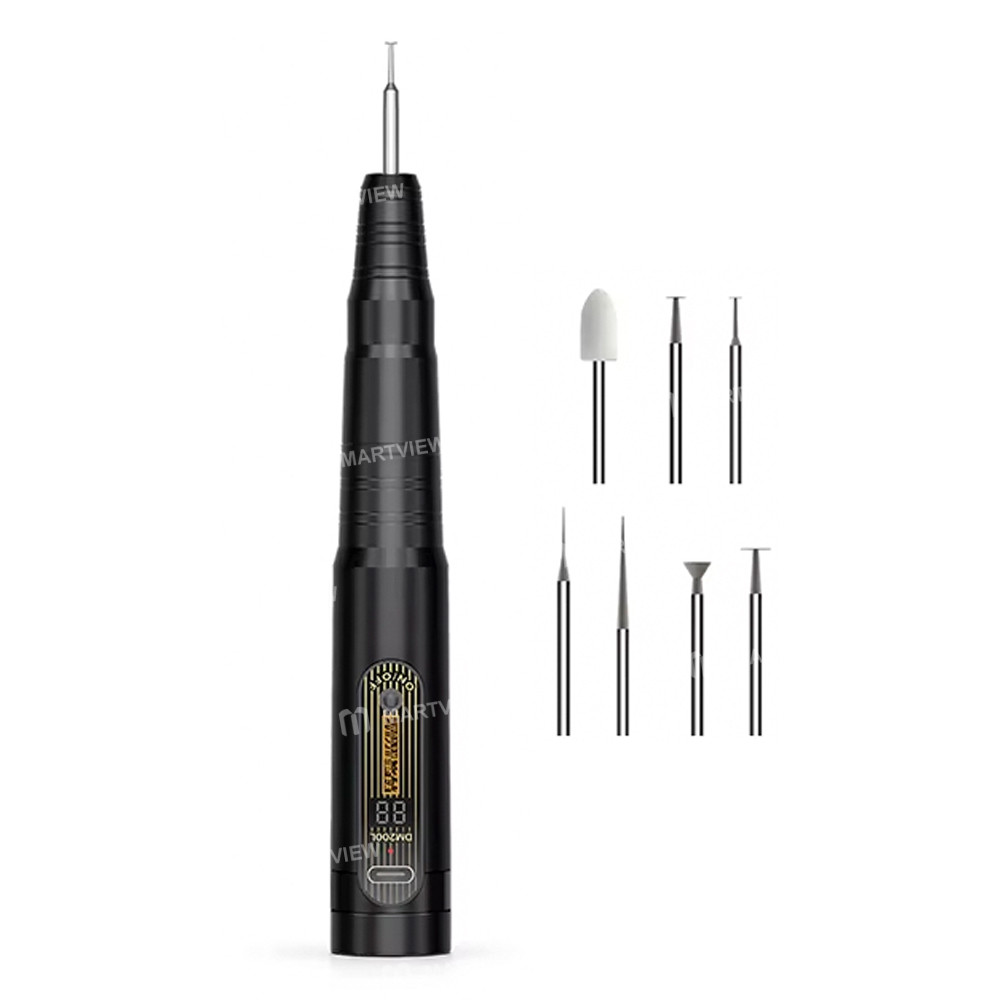 keguan dm200l-stepless-speed-high-efficiency-cutting-grinder-pen-with-7pcs-polishing-head-1