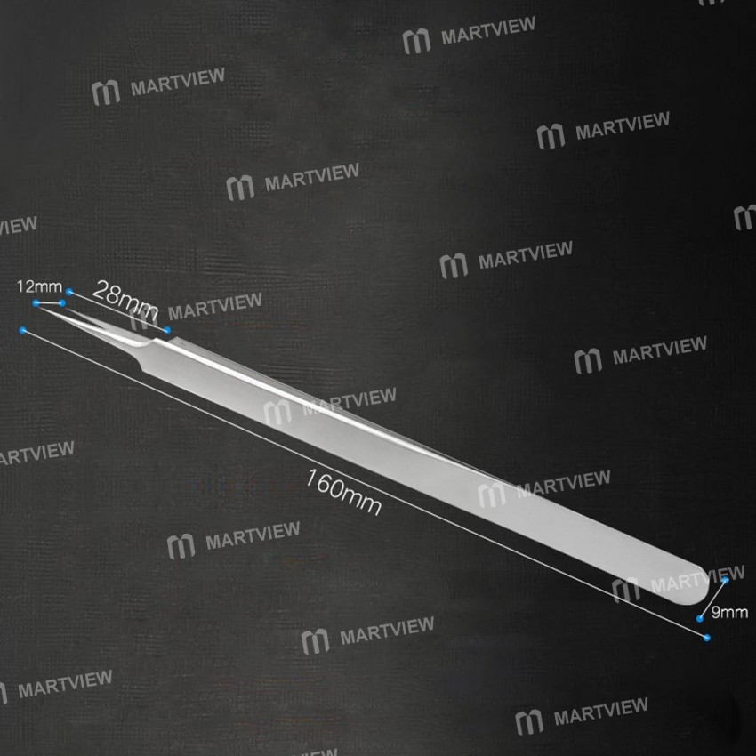 Multipurpose Anti-Static Precision Stainless Steel Straight Tweezer for Computer Phone PCB Repair DI