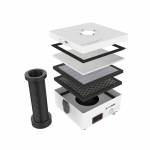 2UUL 3 Layer Filter Fume Extractor Desktop Soldering Smoke Purifier with 6pcs Replacement Filter