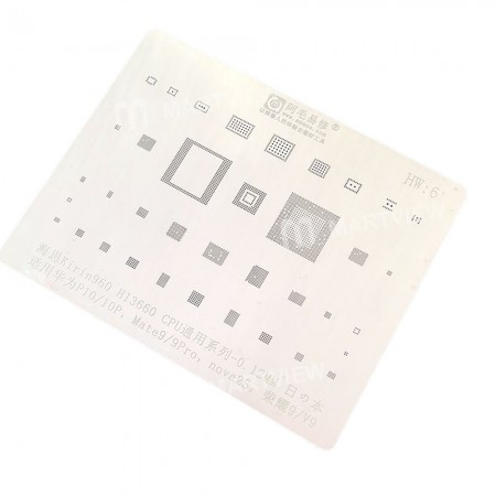 0.12MM Multi-Function CPU BGA Reballing Stencil Plant Tin Steel Net for Huawei P10 Mate9 Mate9 Pro Honor 9 V9