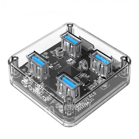 Orico MH4U-U3 4 Ports Transparent HUB USB3.0 Splitter