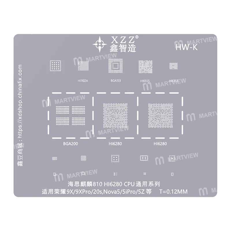 xinzhizao cpu-universal-series-bga-reballing-stencil-set-one-11