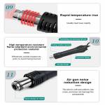 Quick 858D+ Hot Air Gun Soldering Station for Motherboard BGA SMD PCB IC Maintenance