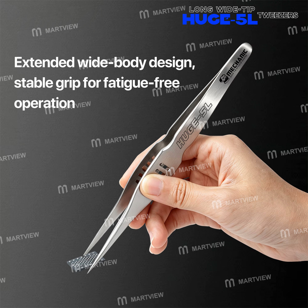 mechanic huge-5l-long-version-wide-body-nonmagnetic-professional-repair-tweezers-3