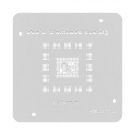 Martview RB03-QT15 CPU BGA Reballing Stencil for Qualcomm Snapdragon 865 / 870 SM8250-002 Big