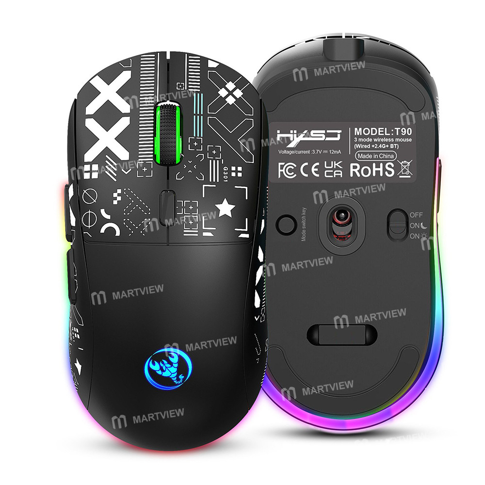 hxsj t90-wireless-mechanical-gaming-mouse-12