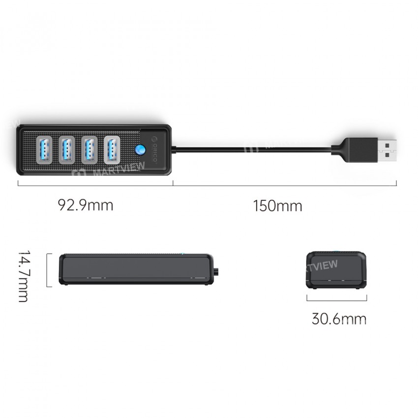 orico pw4u-u3-4-ports-high-speed-mini-splitter-usb-30-5gbps-hub-13