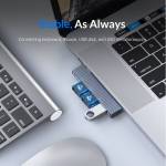 Orico AH-W13 Aluminum High-speed Mini Type-C to USB 3.0 HUB for Computer / Laptop / Tablet