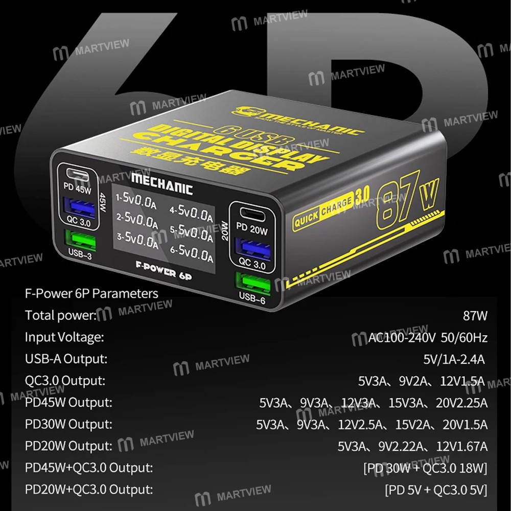mechanic f-power-6-6-ports-usb-qc30-40w-smart-lcd-display-charging-station-9