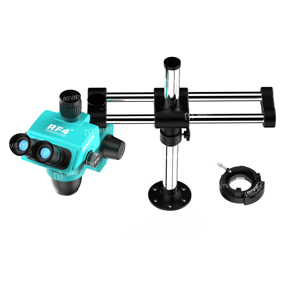 rf4 rf-fo22d-65-65x-zoom-trinocular-stereo-microscope-with-fo22-double-arm-microscope-bracket-4