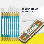 B&R X1019 10-in-1 Mobile Phone Motherboard CPU Chip Remove Glue Rework Knife Set