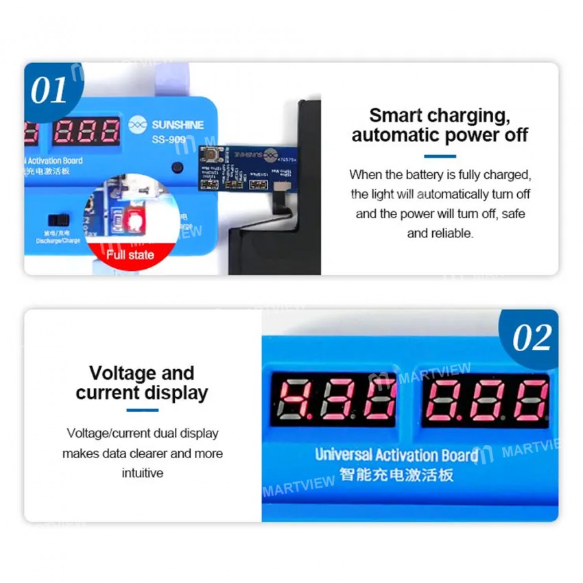 sunshine ss-909-v90-universal-battery-intelligent-activation-board-for-iphone-15-series-android-9