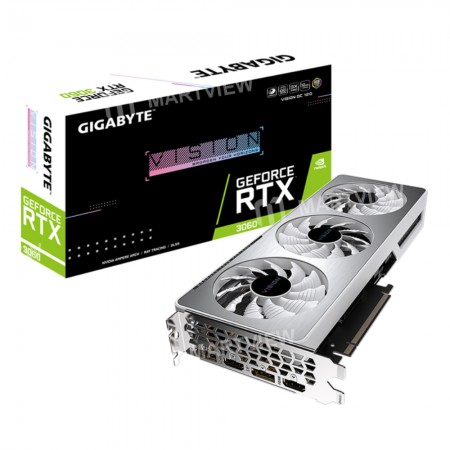GIGABYTE NVIDIA GeForce RTX 3060 VISION OC 12G (rev.2.0) Gaming Graphics Card With GDDR6 Ampere Stream Multi-processors