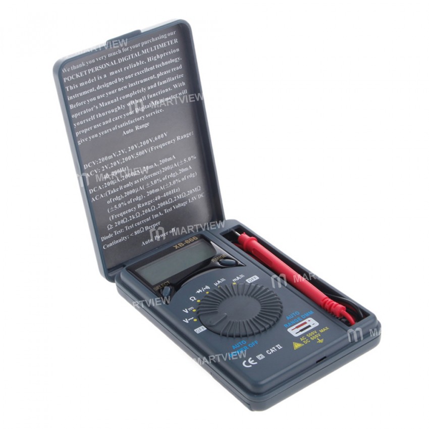 XB-866 Pocket Mini Auto Range AC / DC LCD Digital Multimeter