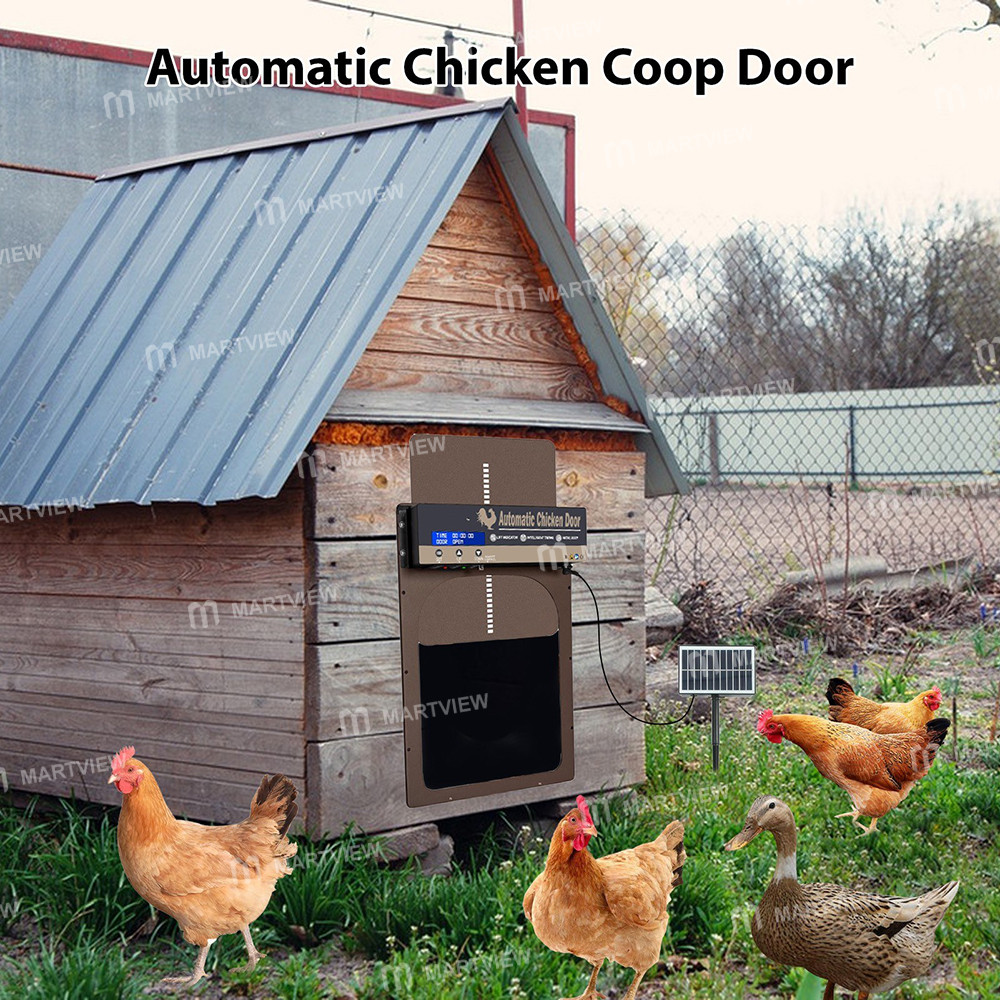 automatic chicken-coop-door-solar-powered-4-mode-aluminum-alloy-steel-opener-11