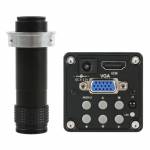 100X 130X C Mount Lens 14MP 1080P 60F / S HDMI VGA Video Camera 56LED Light Digital Microscope Set