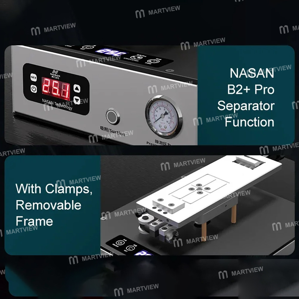 nasan na-b2-pro-2-in-1-8-inch-multi-function-bubble-remover-separator-machine-built-in-air-compresso