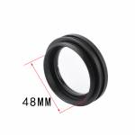 1X Stereo Microscope Auxiliary Lens 48mm Interface Stereo Microscope Objective Protective Dust-Proof