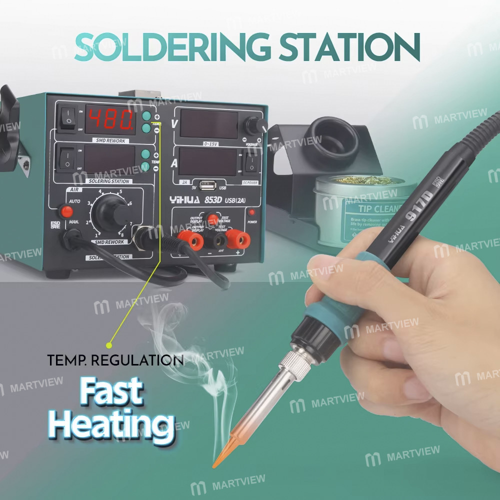 yihua 853d-usb-2a-3-in-1-led-digit-display-hot-air-gun-soldering-iron--15v-2a-dc-power-supply-9