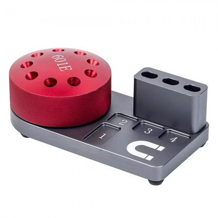 Uyue 601E 360° Rotating Aluminum Alloy Storage Rack for Screwdriver Tweezers Storage