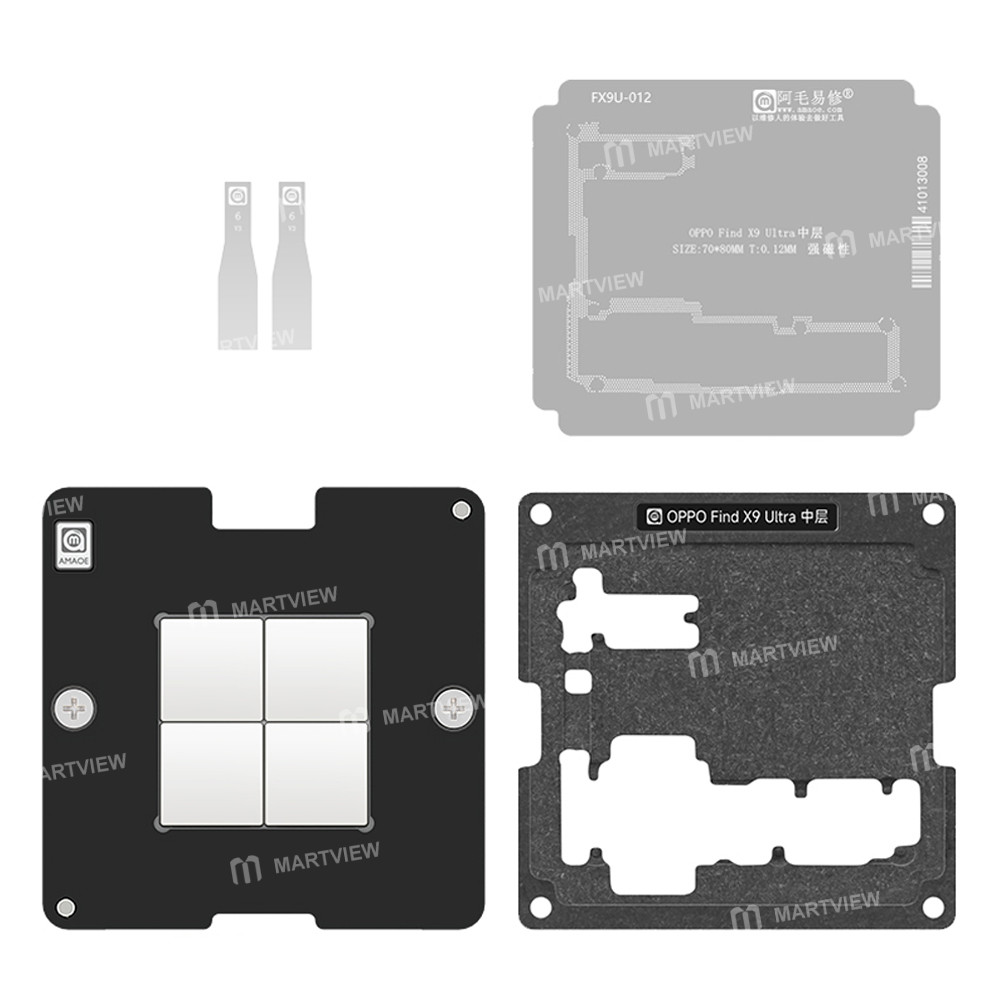 amaoe middle-layer-bga-reballing-stencil-tin-plating-platform-set-for-oppo-find-x9-ultra-1
