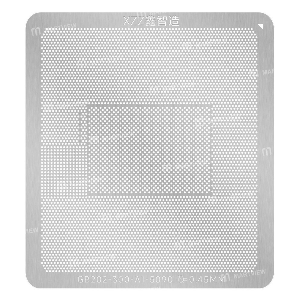 xzz 045mm-graphics-card-bga-reballing-stencil-platform-set-for-nvidia-geforce-rtx-5090-gb202-300-a1-