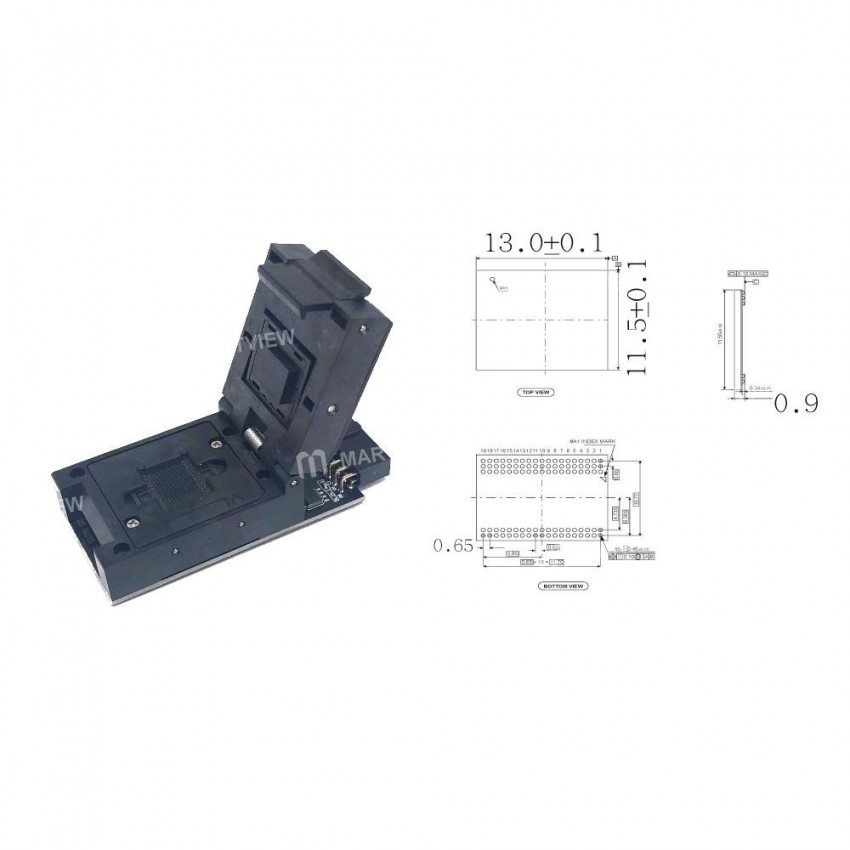 Z3X Easy-Jtag Plus UFS BGA-95 Socket Adapter