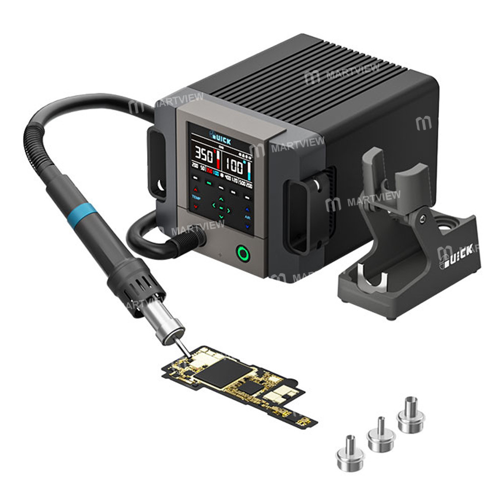 quick 861pro-max-1300w-intelligent-hot-air-rework-station-for-chip-level-repair-pcba-production-supp