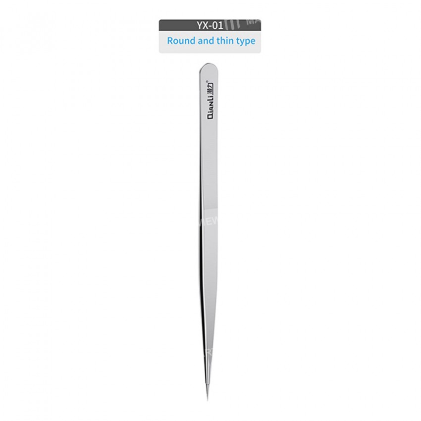 QianLi iNeezy Round Hand Polished Tweezers Stainless Steel Anti Rust Wear Resistance Corrosion Resis
