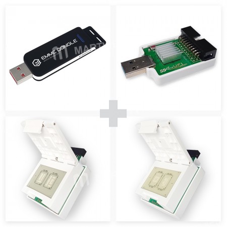 EMMC Dongle Come With BGA221/BGA254 eMMC/eMCP Socket + 2 in 1 eMMC/eMCP Socket + USB3.0 SuperSpeed u