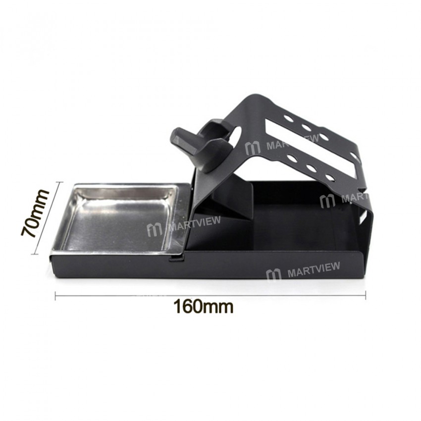 T12 Soldering Iron Station Stand Bracket with Insulation Pad Brass Wire Ball Tip Cleaner Sponge