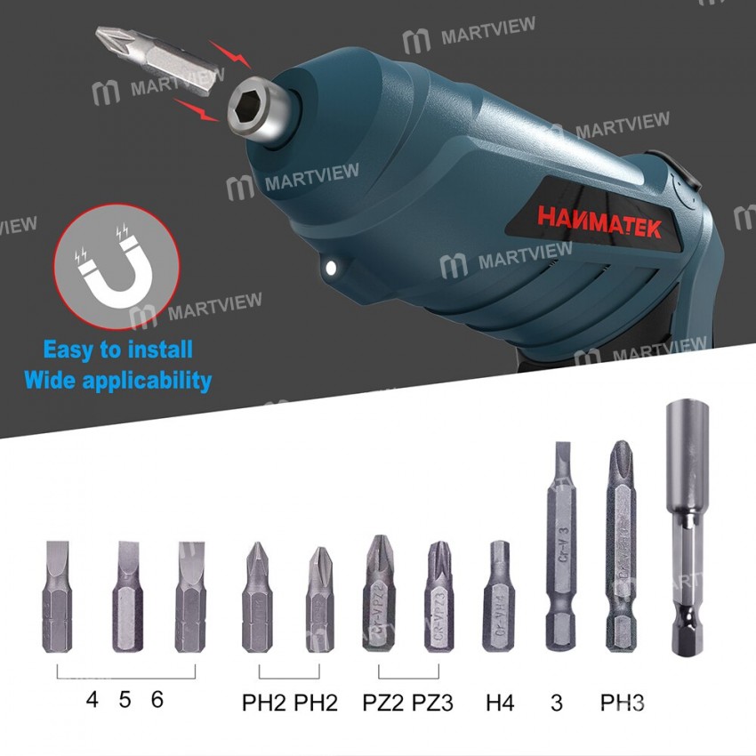 hanmatek es1-straight-pistol-style-2-in-1-rechargeable-cordless-powerful-electric-screwdriver-5