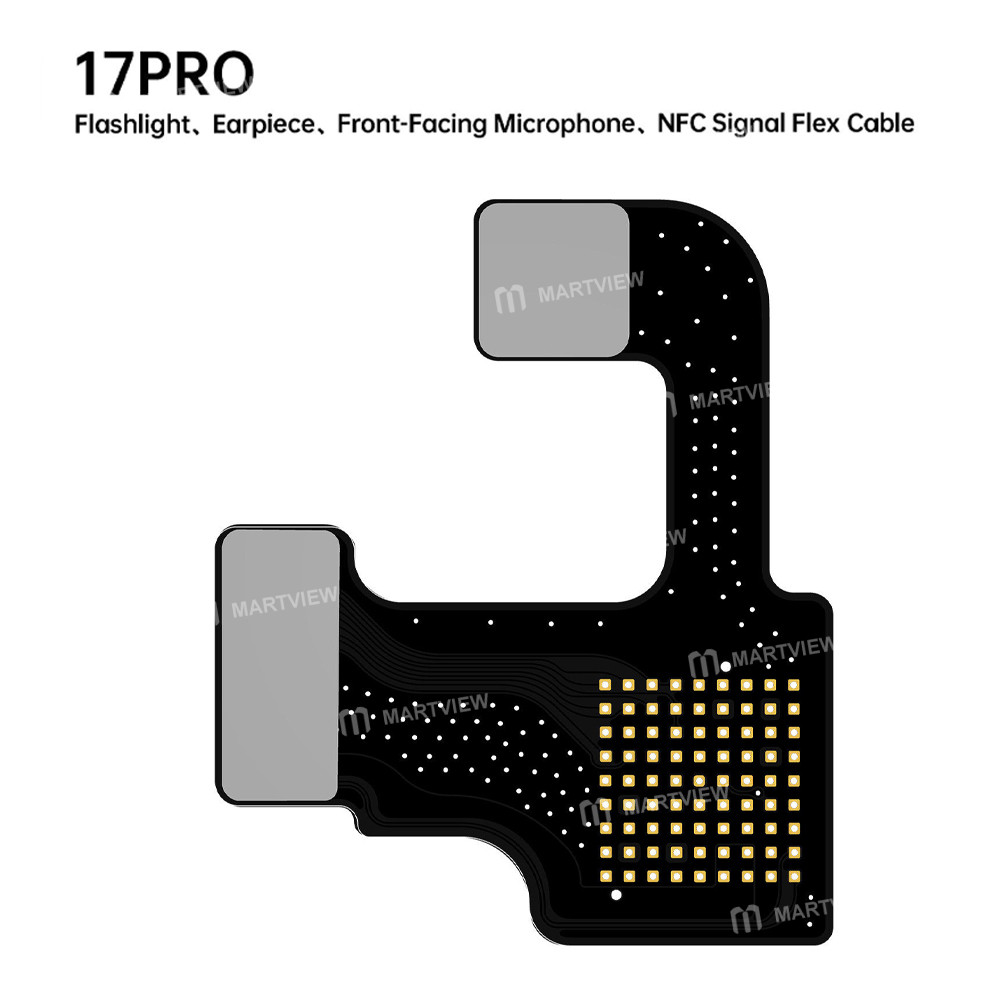 mryang flash-earpiece-front-microphone-nfc-signal-flex-cable-for-iphone-17-pro-17pro-max-3