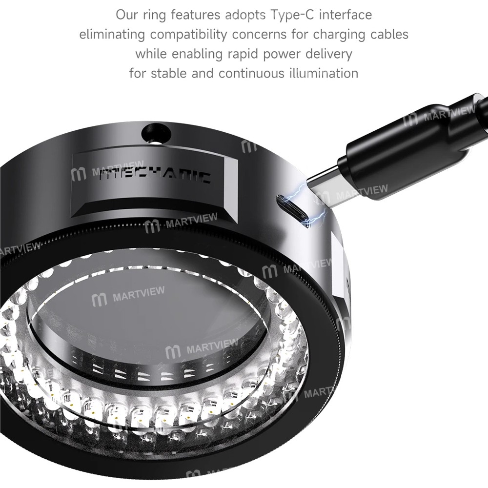 mechanic ls5-ls6-84-led-adjustable-anti-glare-polarized-microscope-ring-light-11