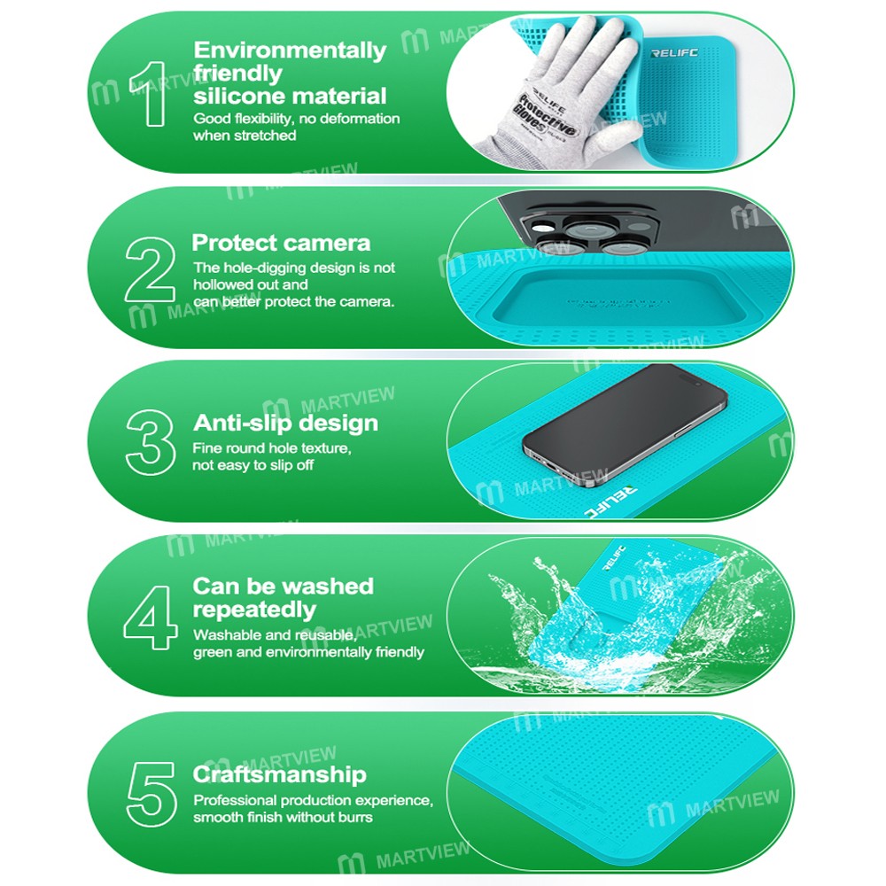 relife rl-004dm-mobile-phone-special-film-professional-anti-slip-silicone-pad-9