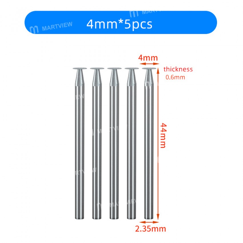 0.2/0.6/0.8/2.5/4/8mm Grinding Head for MaAnt D1/SG-02 Grinding Polishing Pen - 5Pcs