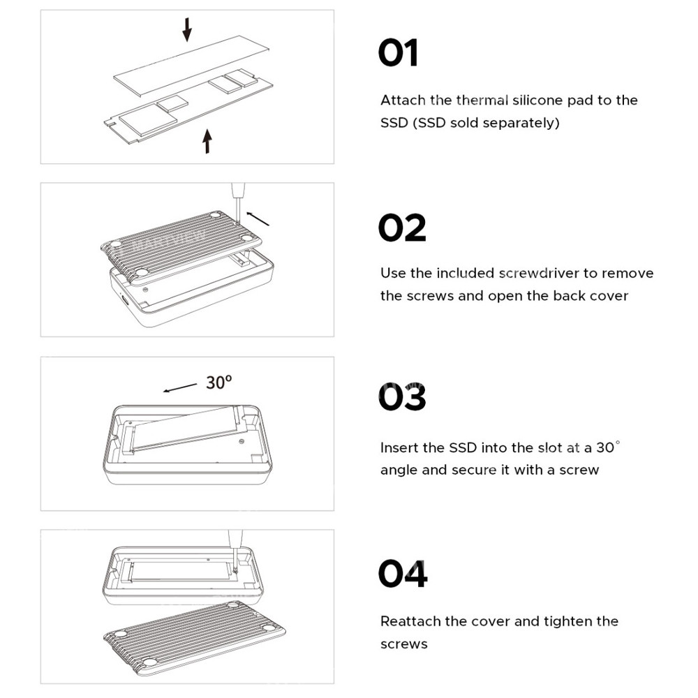 orico x50-aluminum-alloy-thunderbolt-5-80gbps-m2-nvme-ssd-enclosure-compatible-thunderbolt-4-3-14