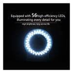 Sunshine SS-033 LED Microscope Ring Light Source with 56 LED for Stereo Microscope