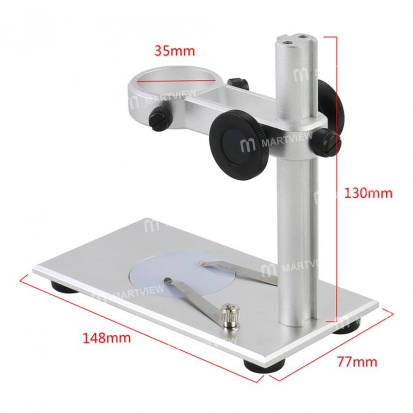 Adjustable Universal Aluminum Alloy USB Digital Electronic Microscope Stand Holder Bracket with Ligh