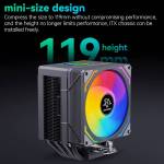 snowman mx96-v3-argb-6-heatpipe-cpu-tower-air-cooled-radiator-for-intel-lga1851-amd-am5-5