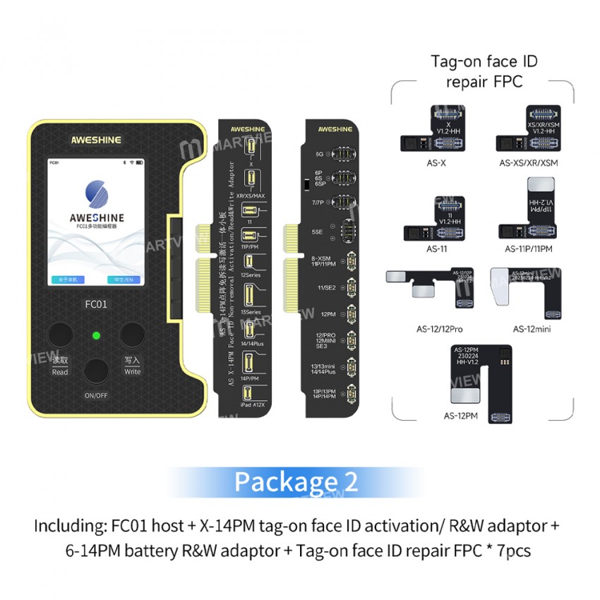 Aweshine FC01 Dot Matrix Battery Repair Programmer for