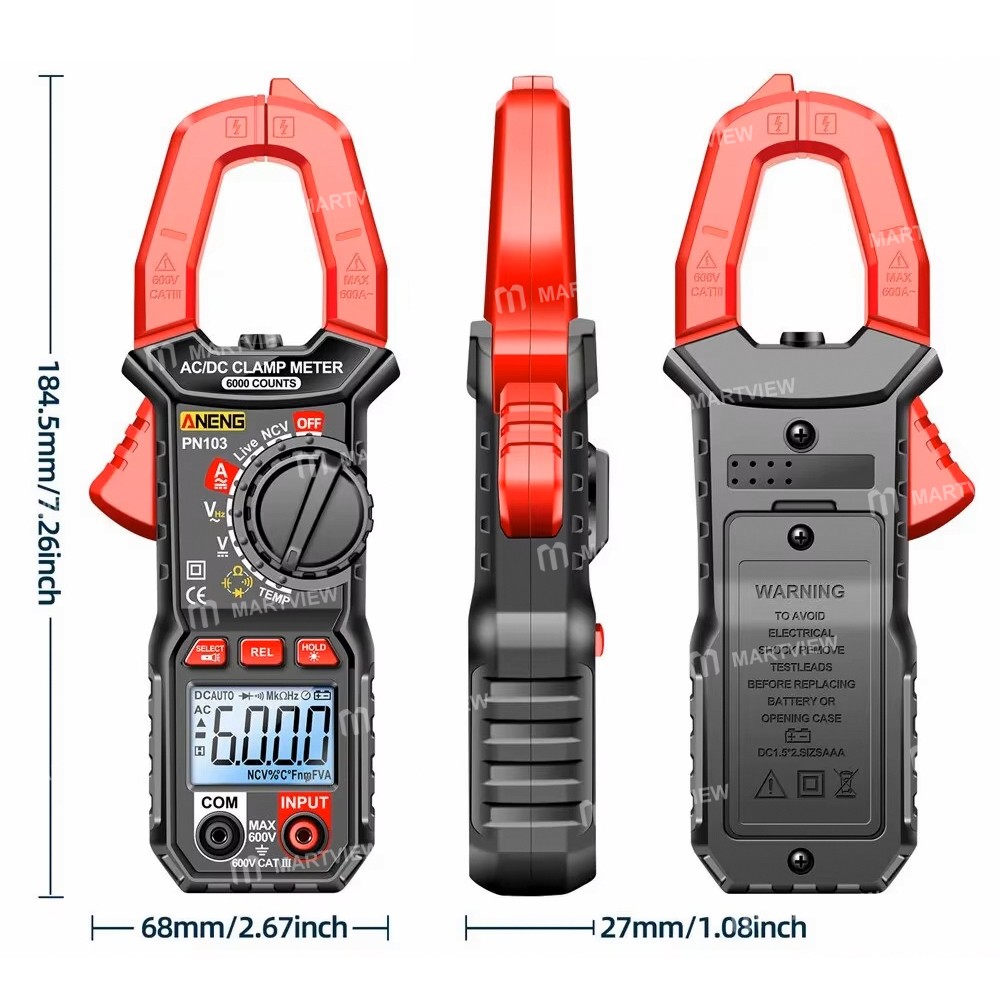 aneng pn103-600a-ac-dc-current-true-rms-professional-digital-clamp-meter-with-temperature-test-12