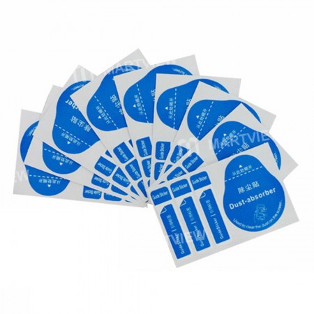Blue Dust Removal Dust Absorber Dedust Sticker - 50pcs