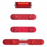 Replacement side bottom set for iPhone 12 mini red